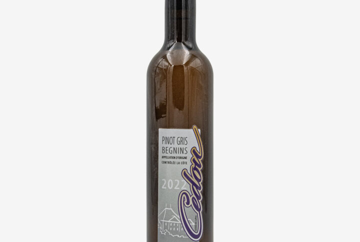 Bouteille de vin blanc Cédou 2022 Pinot Gris de la Cave Gobalet
